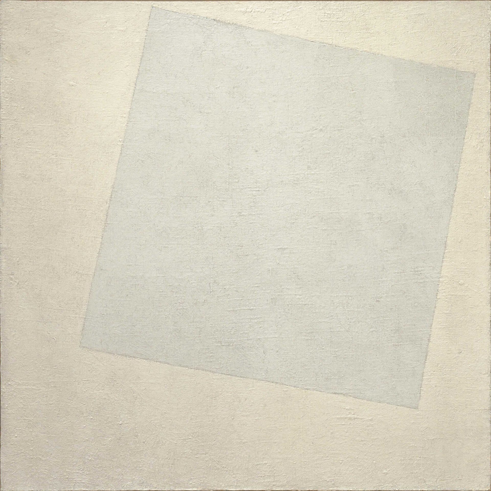 Kazimir Malevich, Suprematist Composition — White on White, 1918, Museum of Modern Art, New York