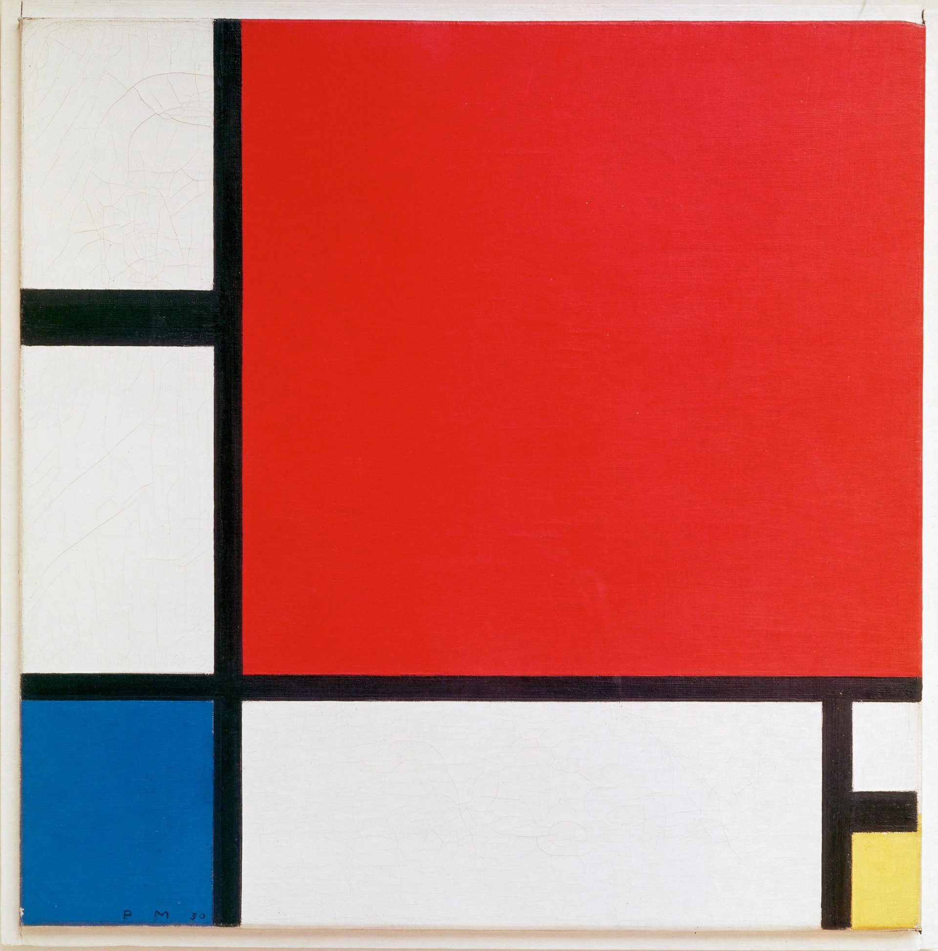 Mondrian, Composition with Red, Blue and Yellow, 1930
