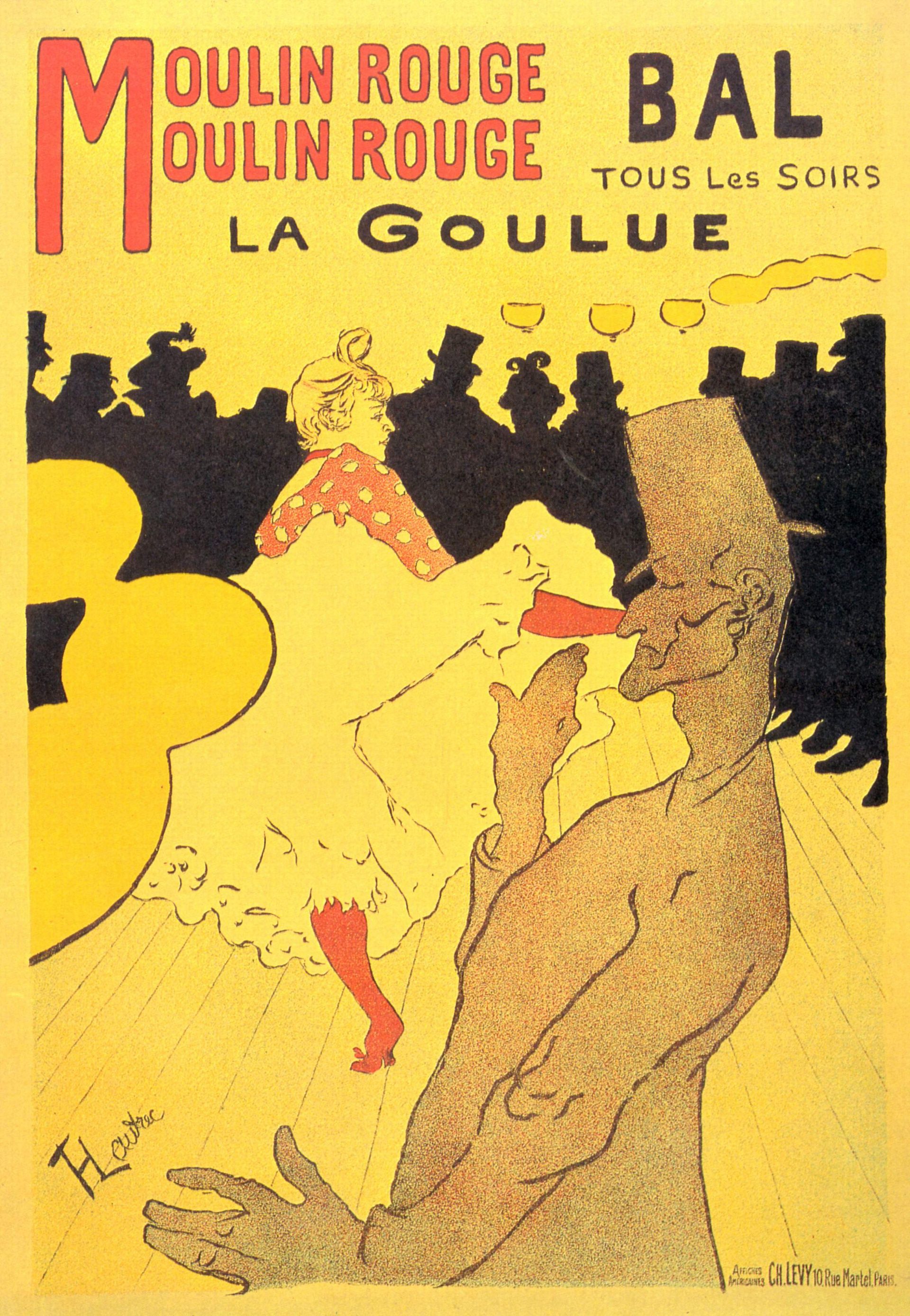 Toulouse-Lautrec, Moulin Rouge — La Goulue, Paris, 1891