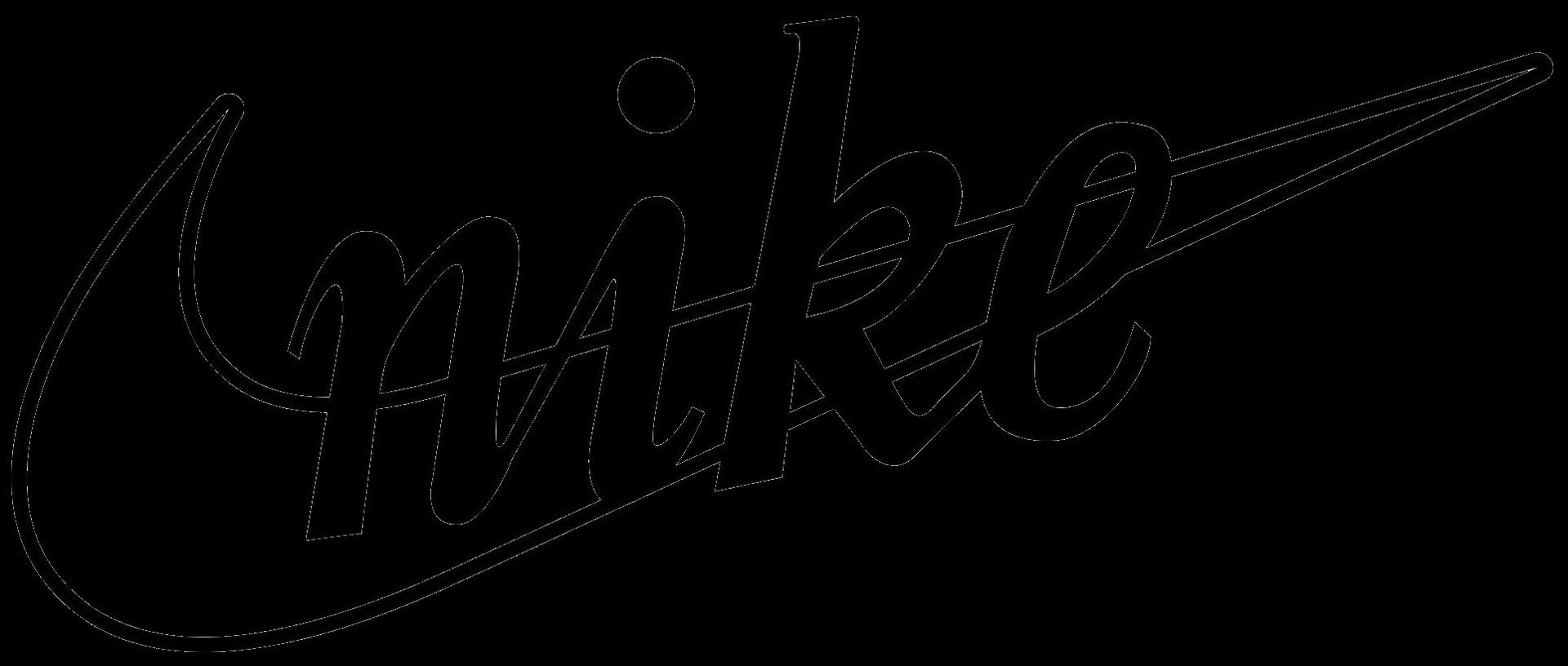 The Nike Swoosh, single-stroke mark