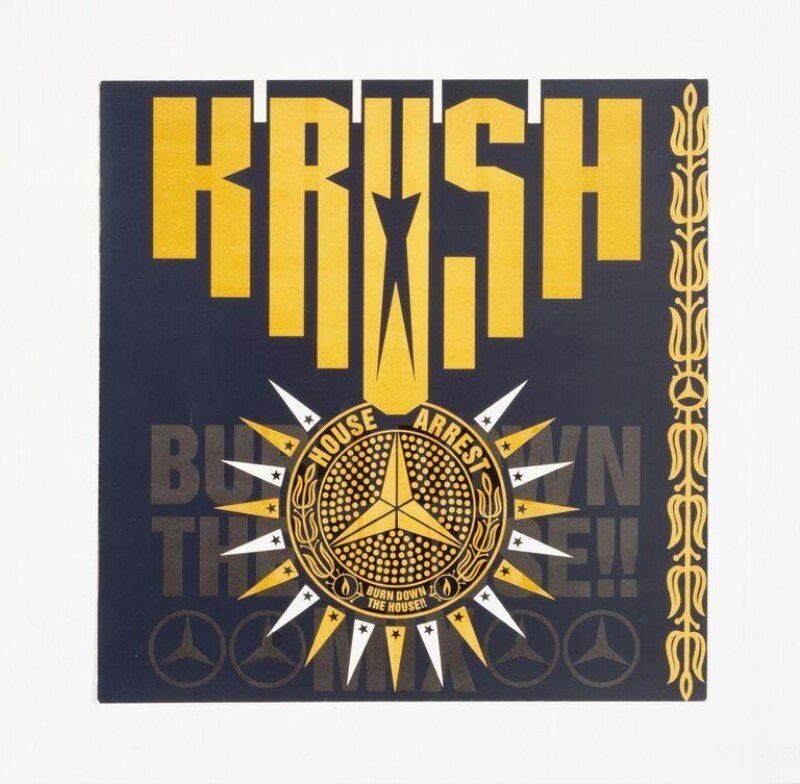 The Designers Republic — Krush 'House Arrest' sleeve, FON Records, 1987