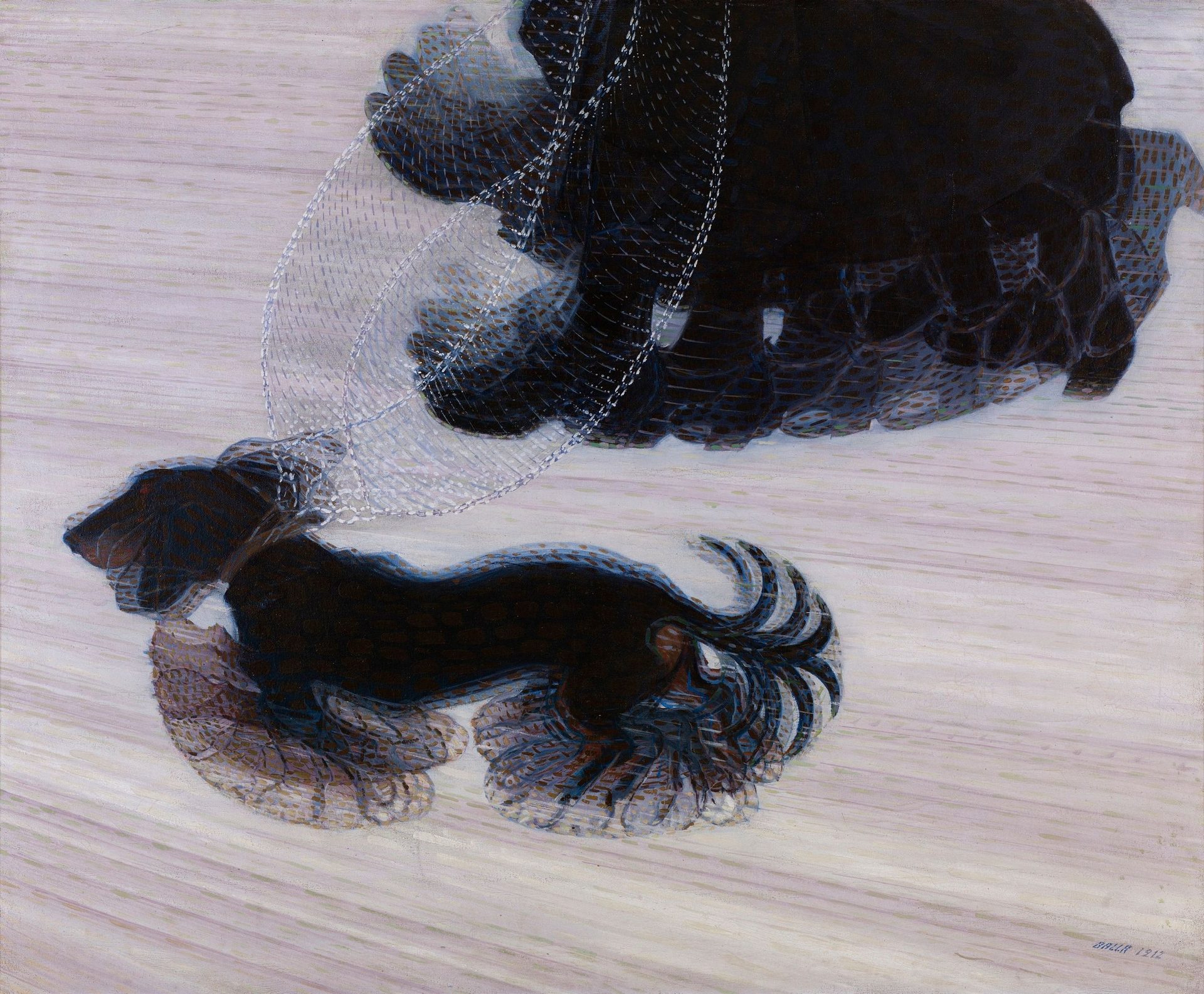 Giacomo Balla, Dynamism of a Dog on a Leash, 1912 — oil on canvas