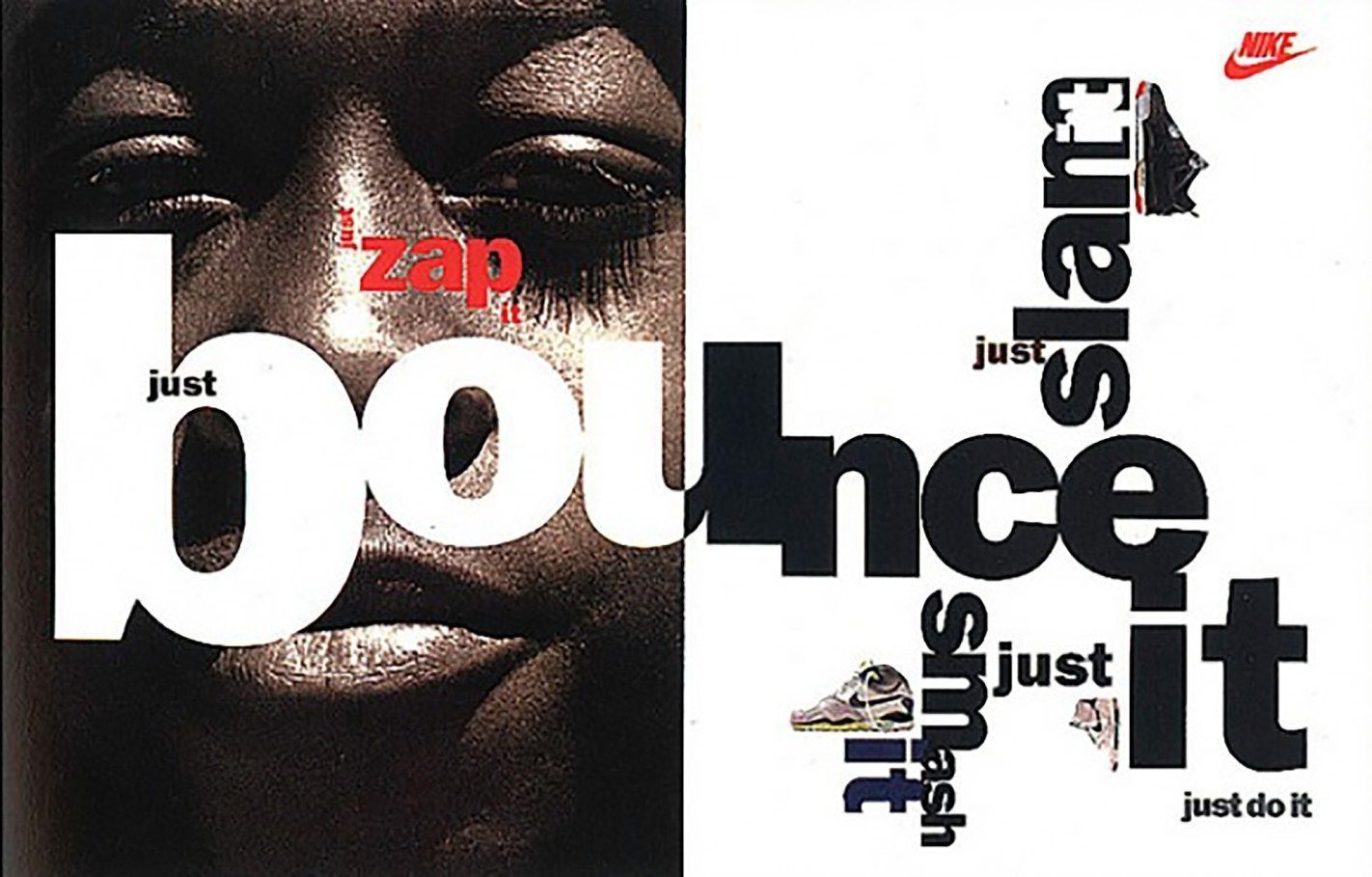 Nike Air Challenge campaign by David Carson