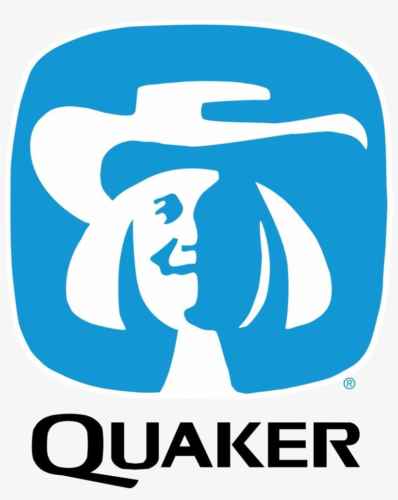 Quaker Oats smiling Quaker figure (1972) — Saul Bass simplified redesign