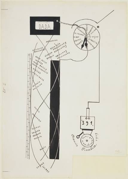 Marcel Janco, poster for the Cabaret Voltaire, Zürich, 1916 — the founding venue of Dada