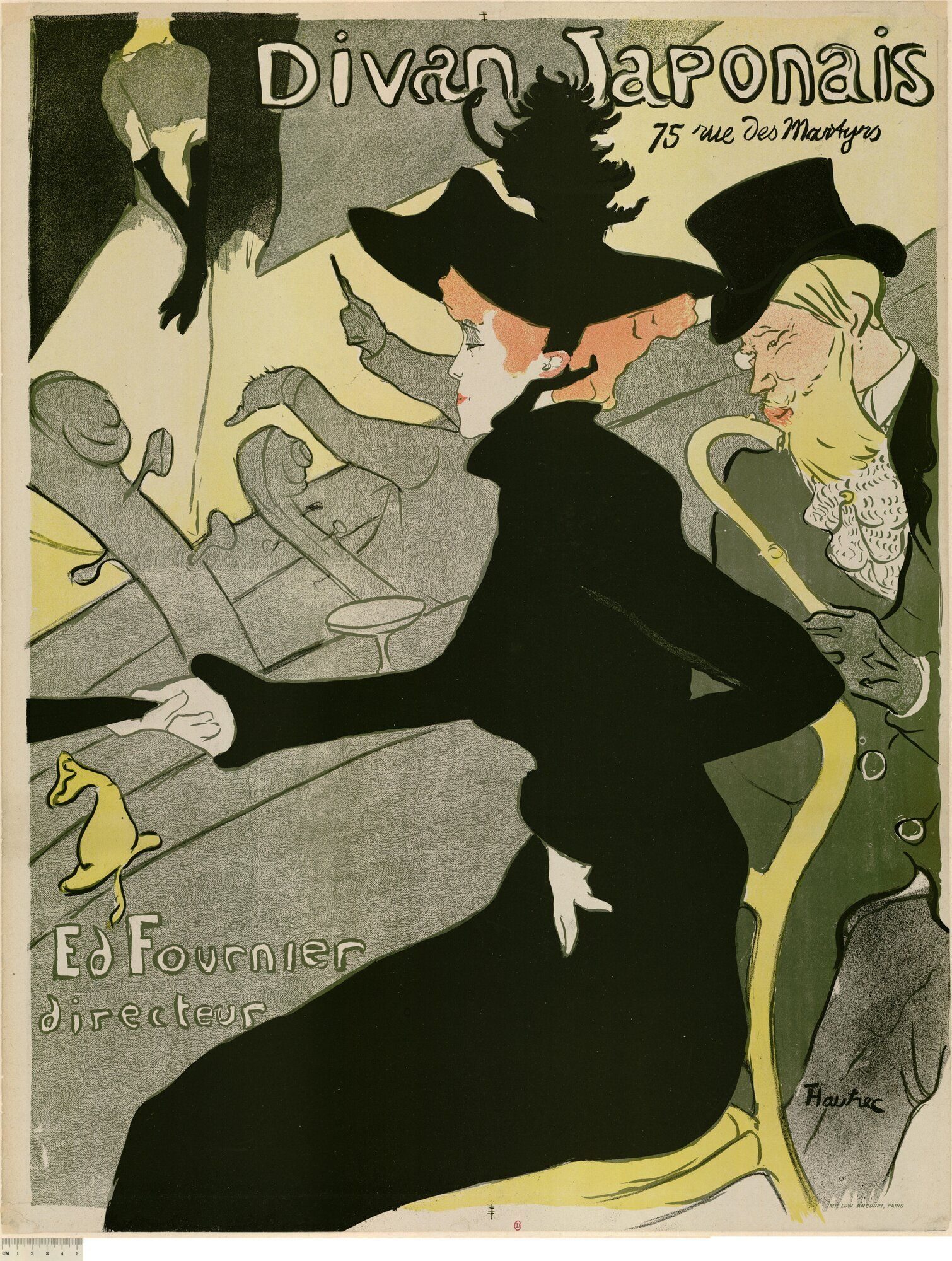 Henri de Toulouse-Lautrec, Divan Japonais, 1893 — colour lithograph