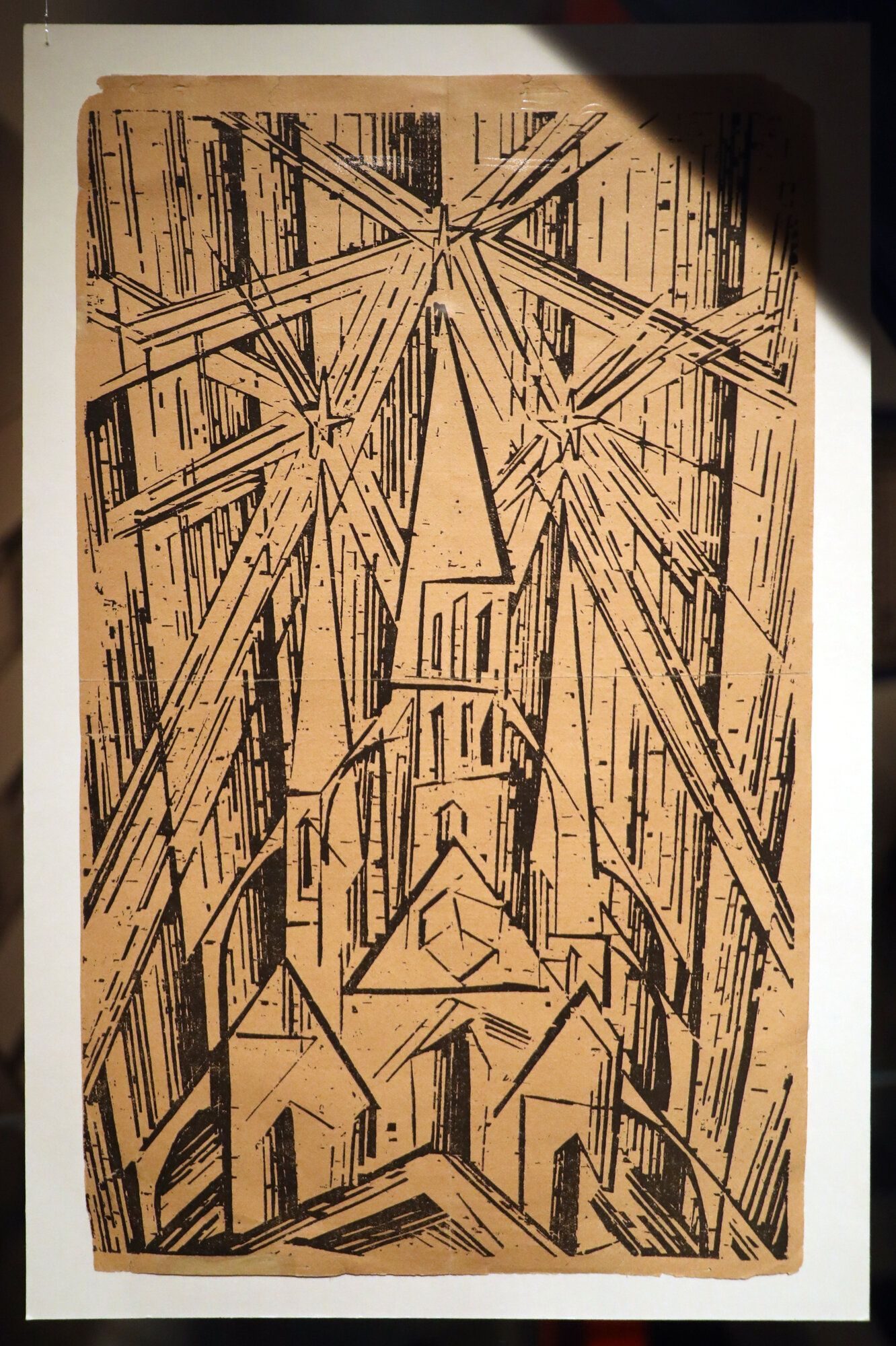 Lyonel Feininger, Cathedral woodcut — Bauhaus Manifesto cover, 1919