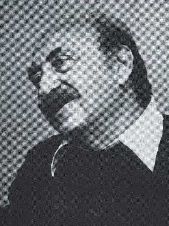 Saul Bass, graphic designer and filmmaker, photographed at RIT, 1979
