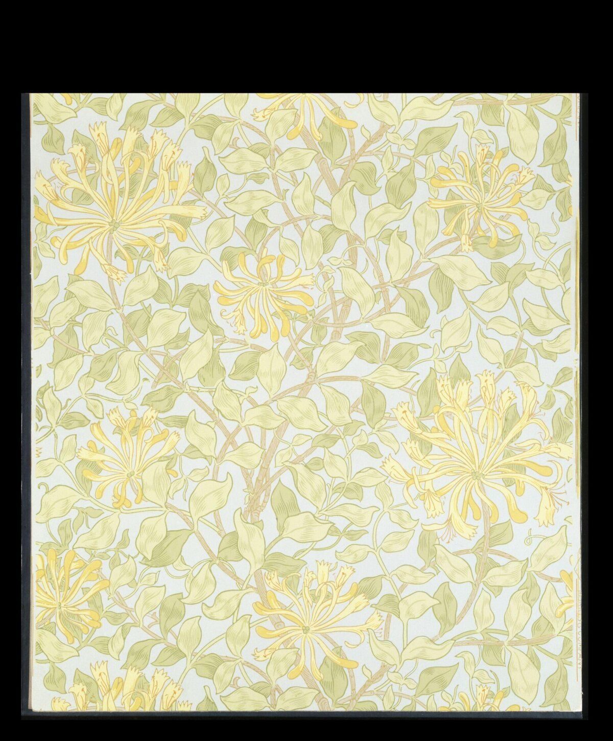 Morris, Honeysuckle wallpaper, c. 1883