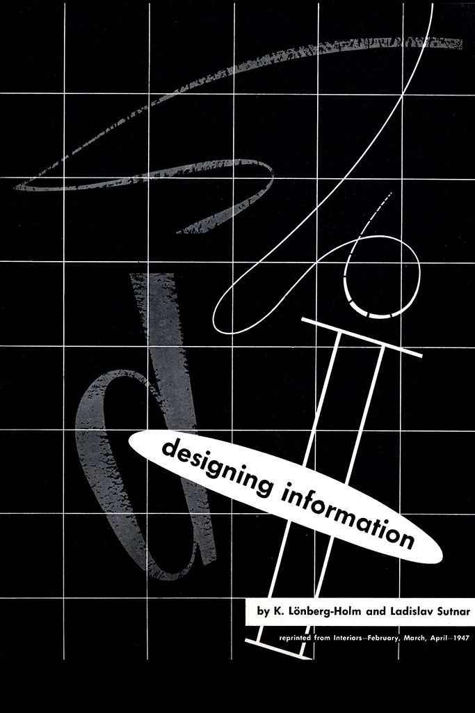 Designing Information 1947 book cover by K. Lönberg-Holm and Ladislav Sutnar