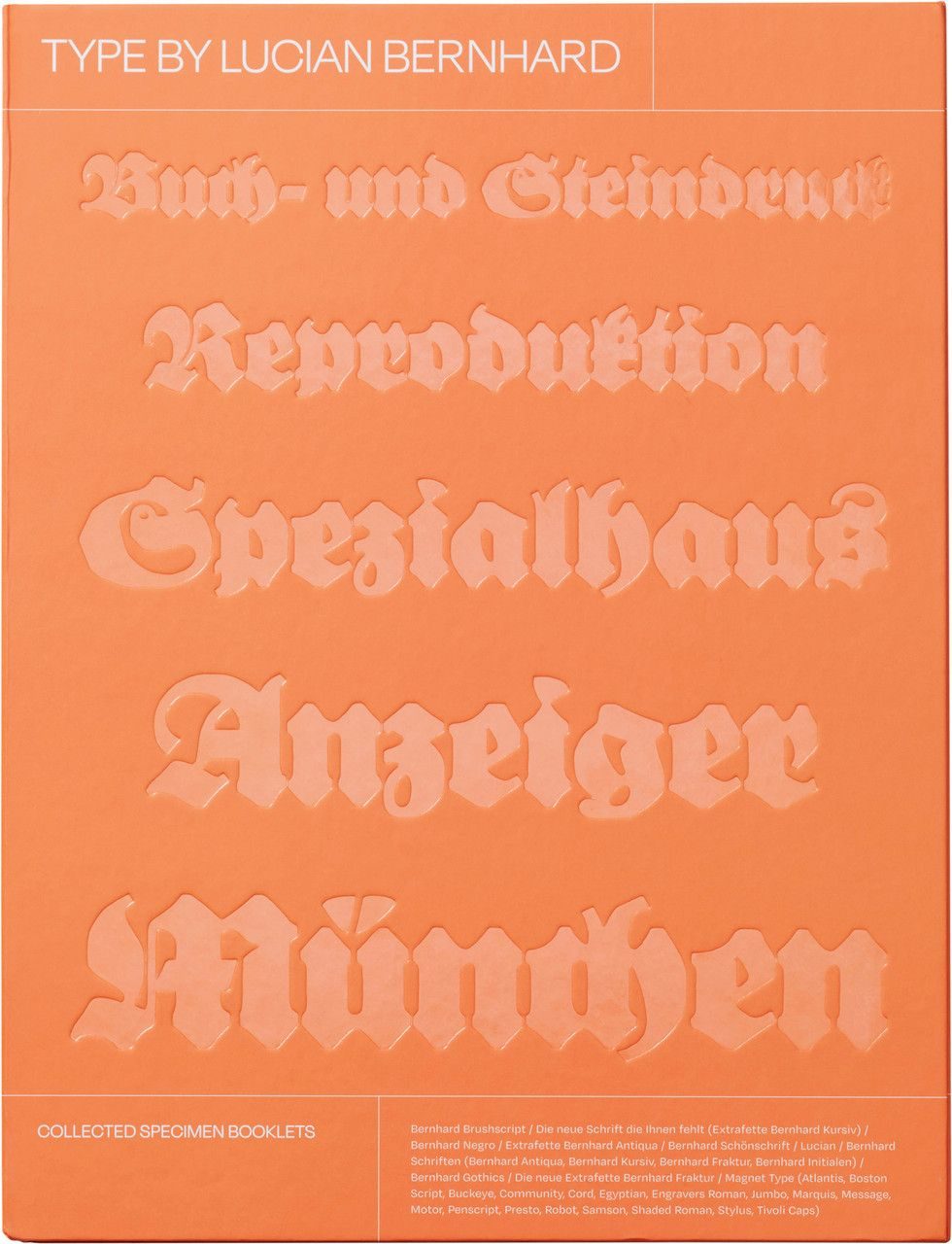 Lucian Bernhard, Bernhard Antiqua typeface specimen