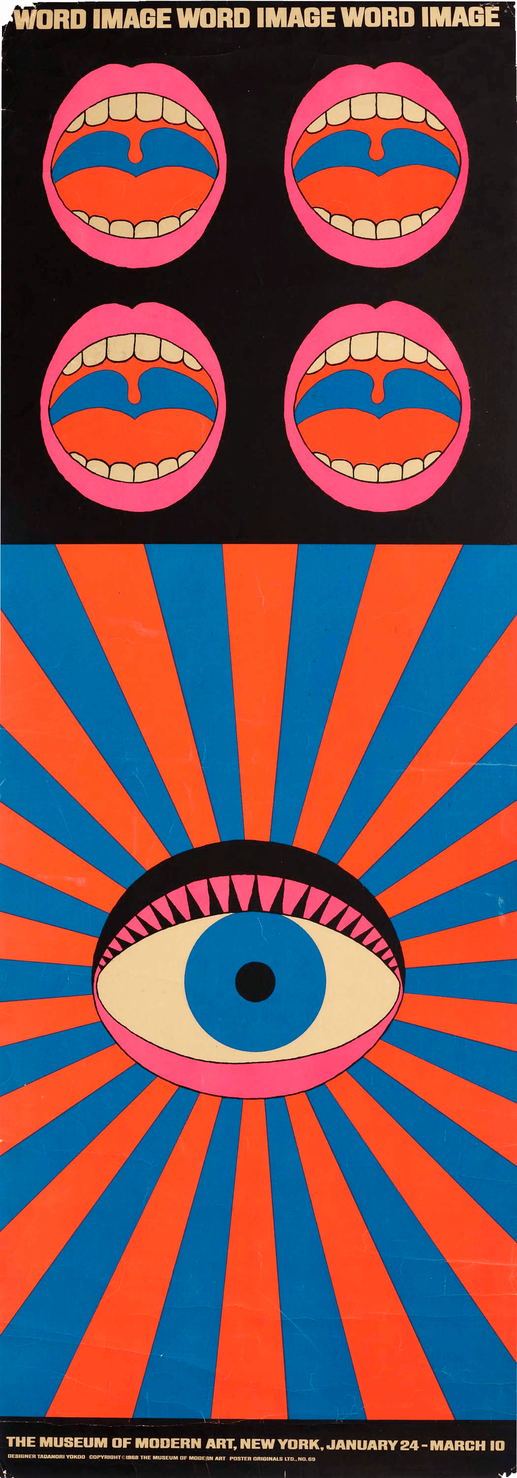 MoMA 1972 Yokoo exhibition poster