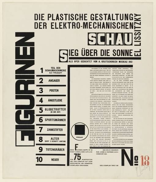 El Lissitzky, For the Voice, 1923 cover
