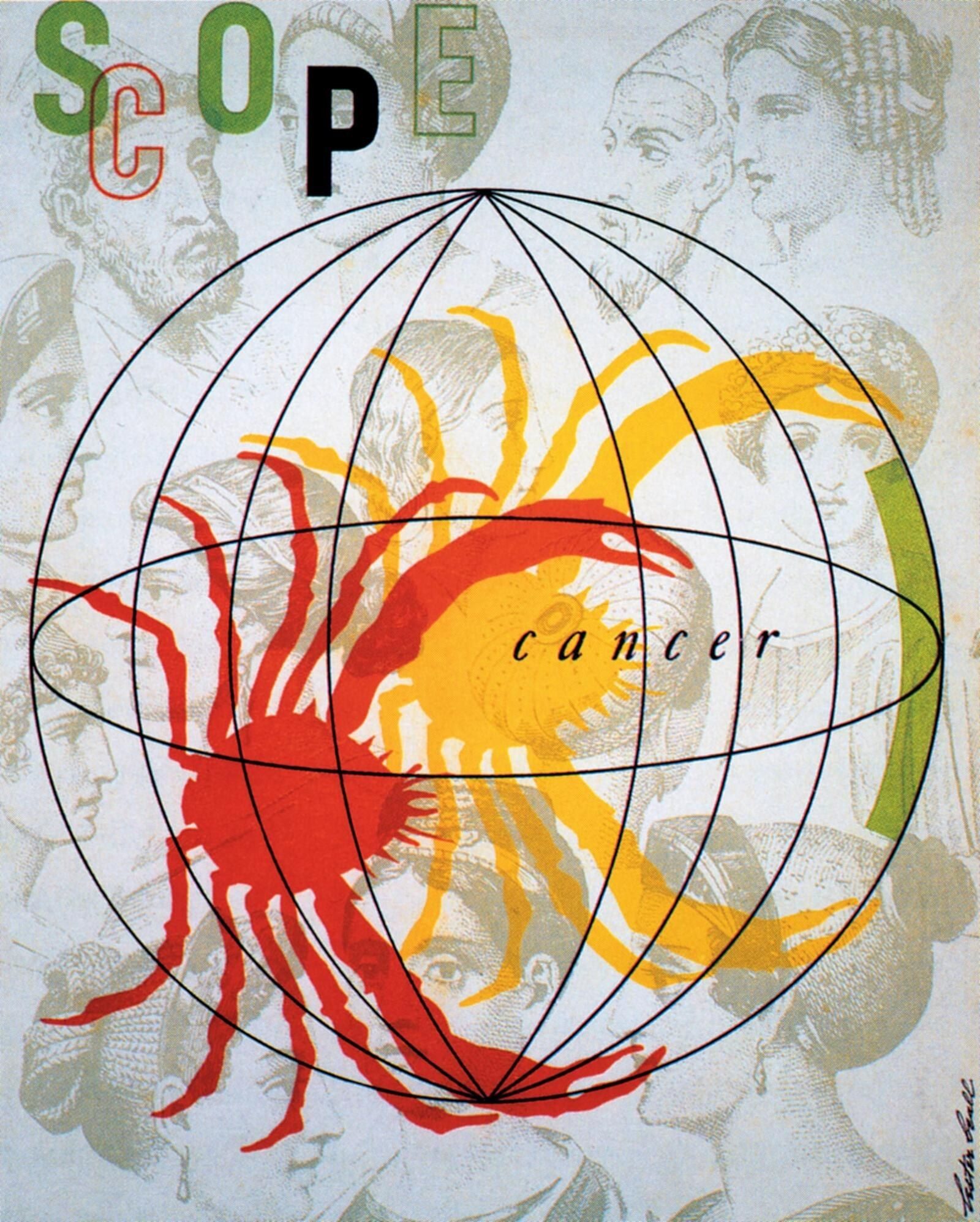 Scope magazine cover, 1948, Upjohn Company — Lester Beall