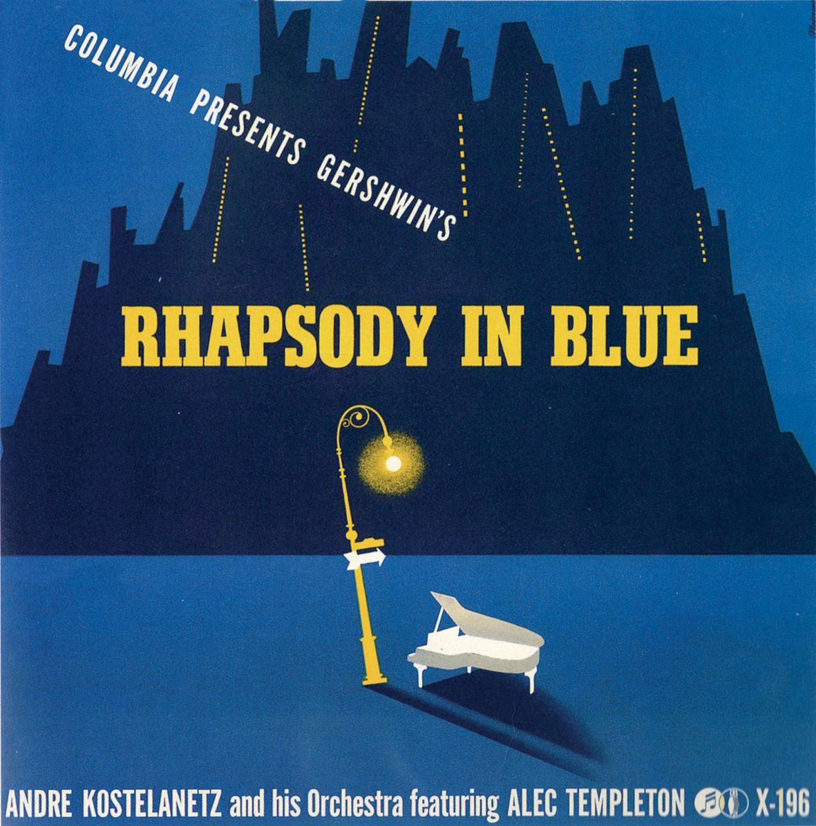 Alex Steinweiss, Rhapsody in Blue Gershwin album cover, Columbia Records, 1941