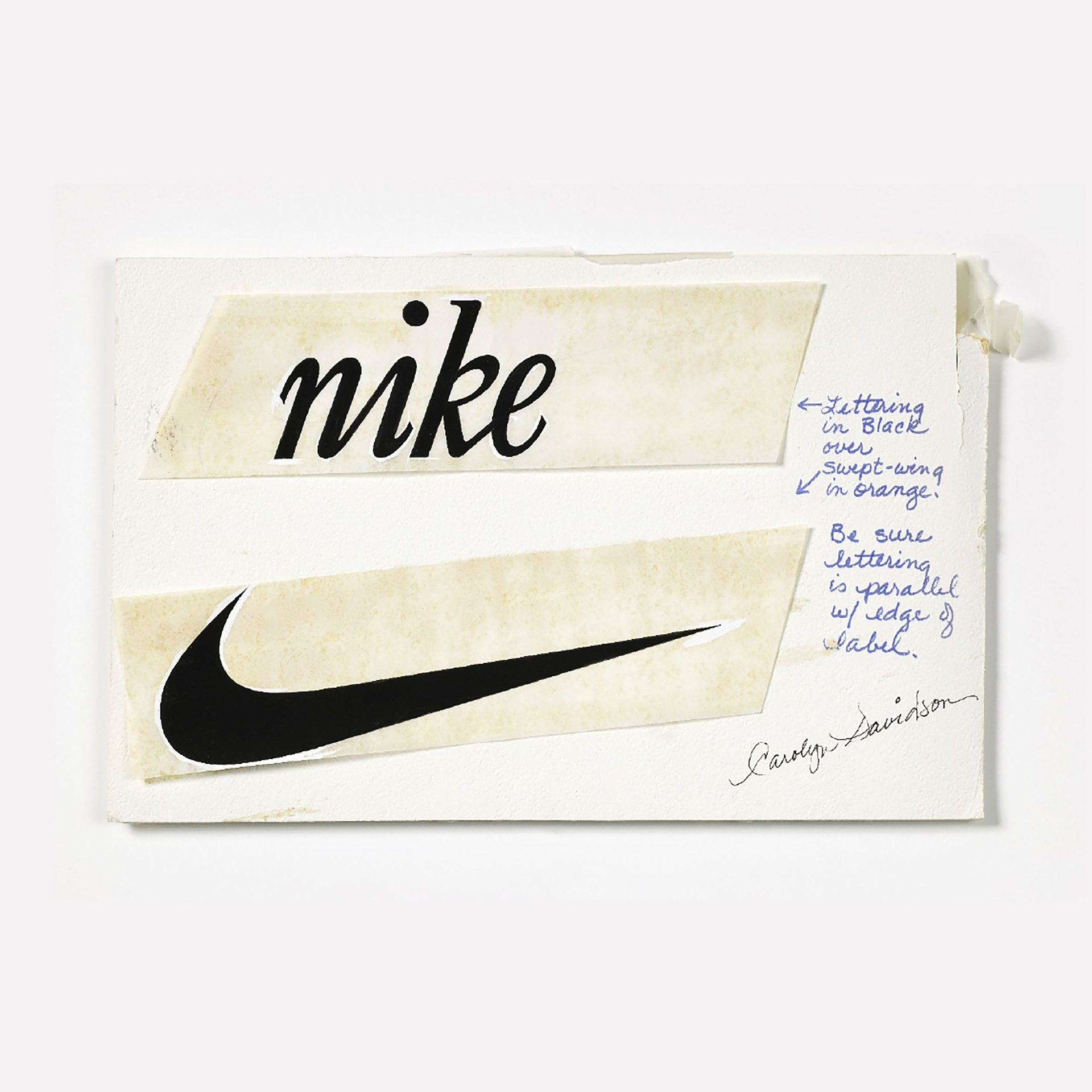 Original Nike Swoosh, 1971