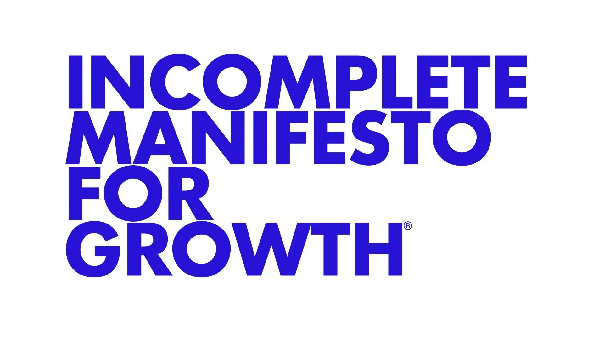 An Incomplete Manifesto for Growth by Bruce Mau, 1998