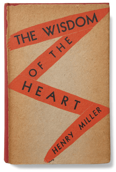 The Wisdom of the Heart Henry Miller book cover, 1941