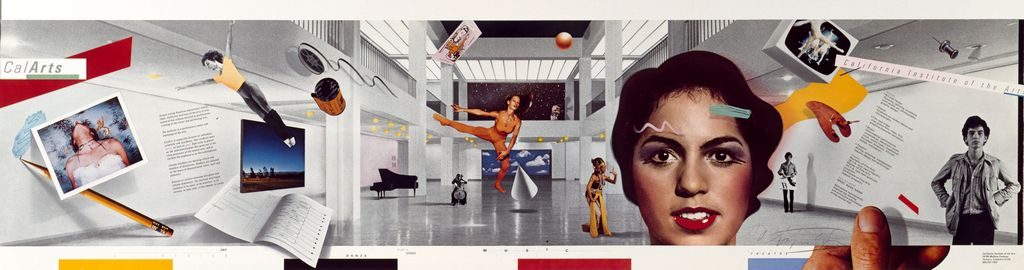April Greiman and Jayme Odgers, CalArts poster, 1978 — Basel-to-LA New Wave