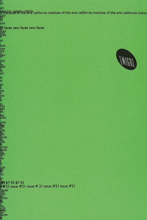 Emigre magazine no. 21, 1992 — issue typeset in Licko's Matrix face, held by Art Institute Chicago