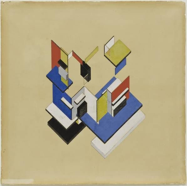 De Stijl journal, issue 1, October 1917 — cover designed by Vilmos Huszár