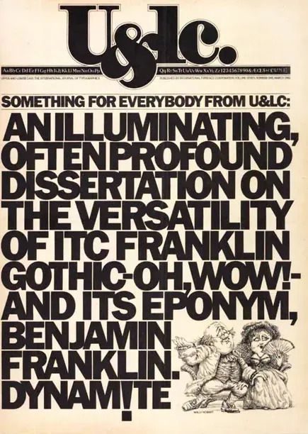 U&lc magazine Vol. 7 No. 1, March 1980 — ITC Franklin Gothic issue