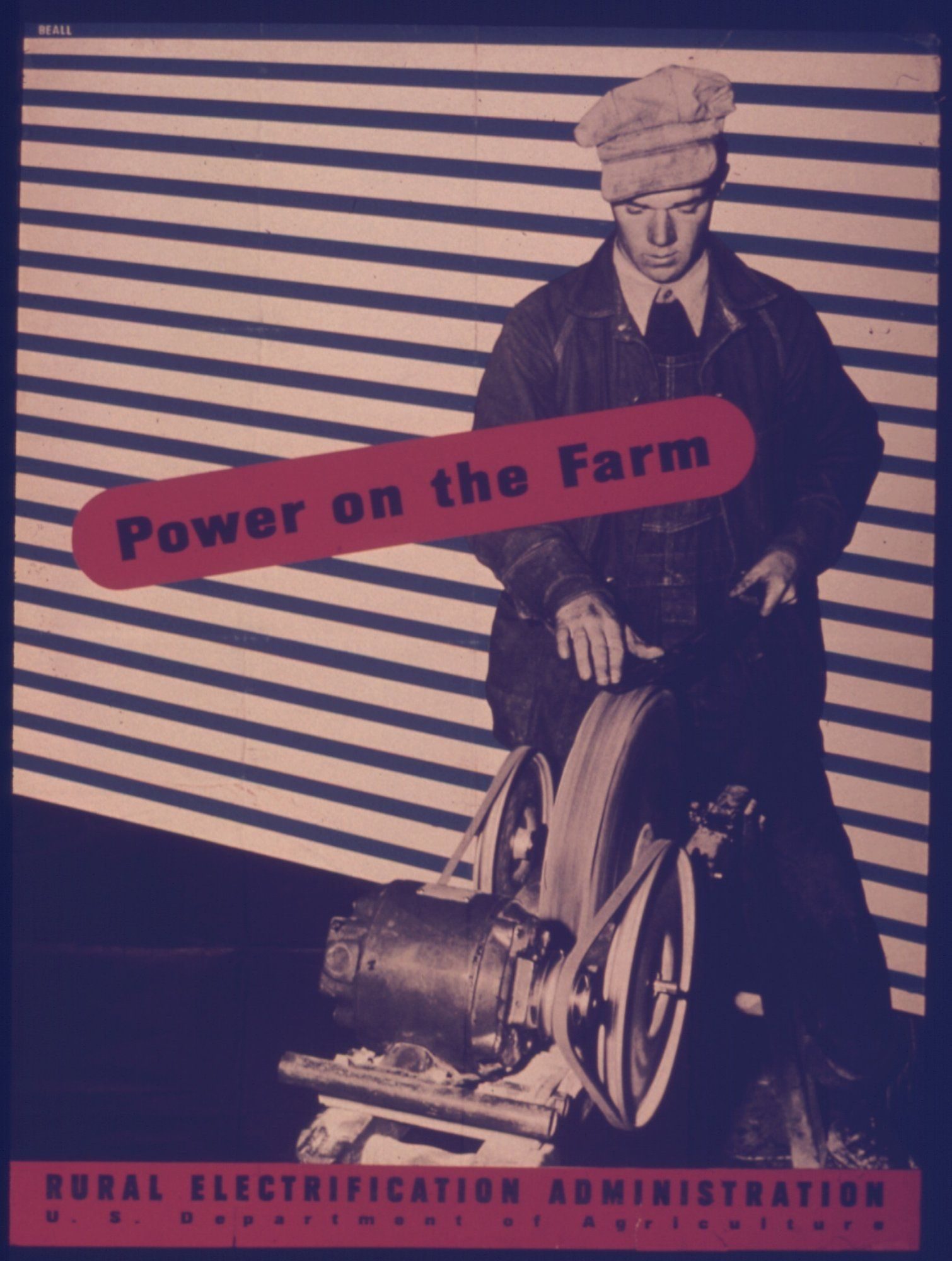 Power on the Farm, REA poster third series, 1941 — Lester Beall