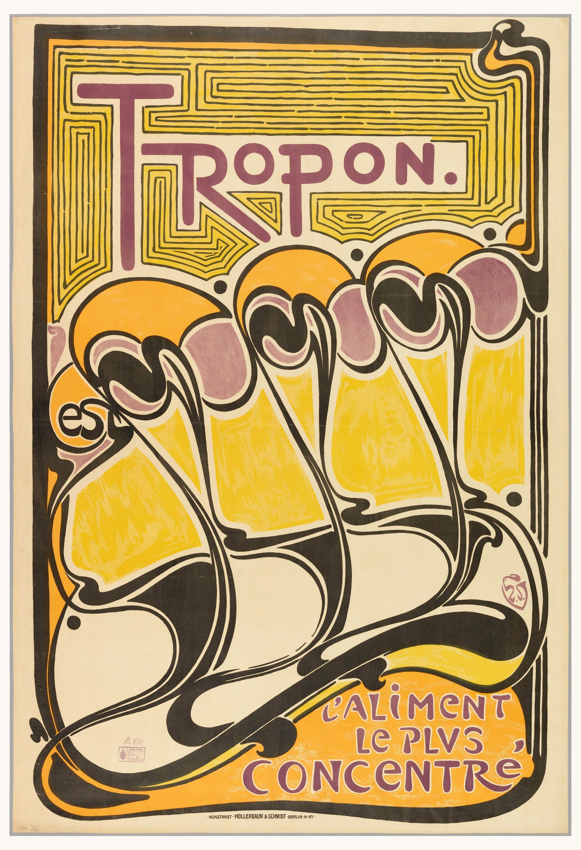 Tropon poster by Henry van de Velde, 1898