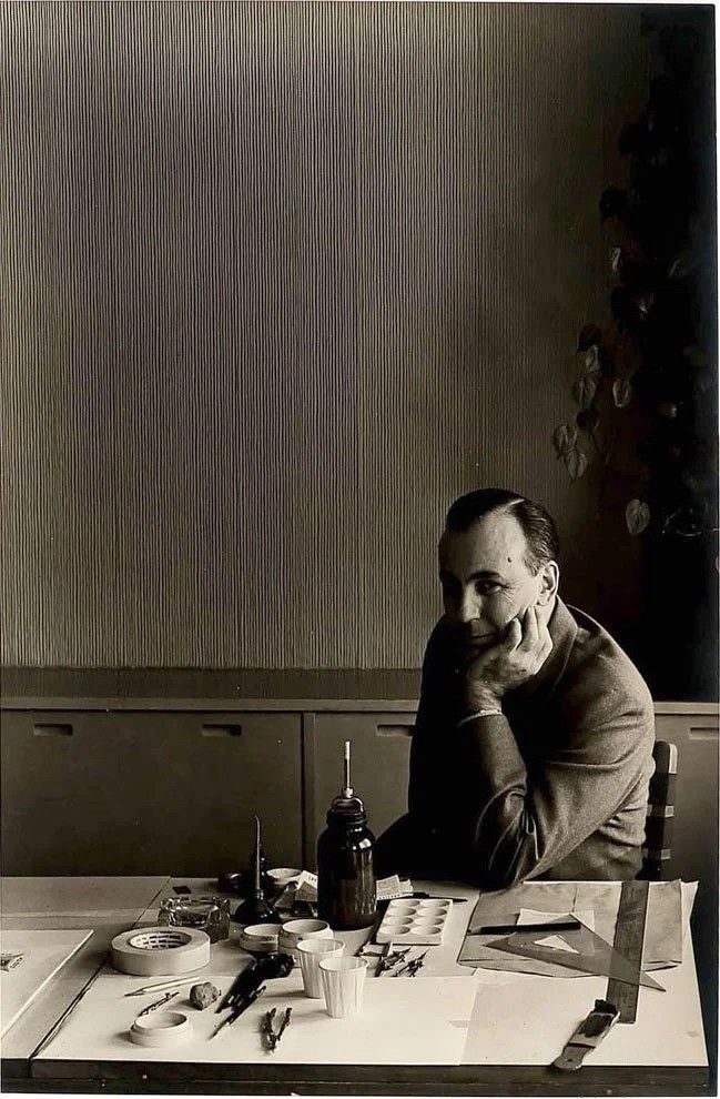 Lester Beall, American graphic designer, photographed c.1950