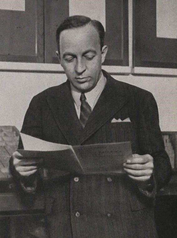 Ladislav Sutnar, Czech-American information designer, photographed 1934
