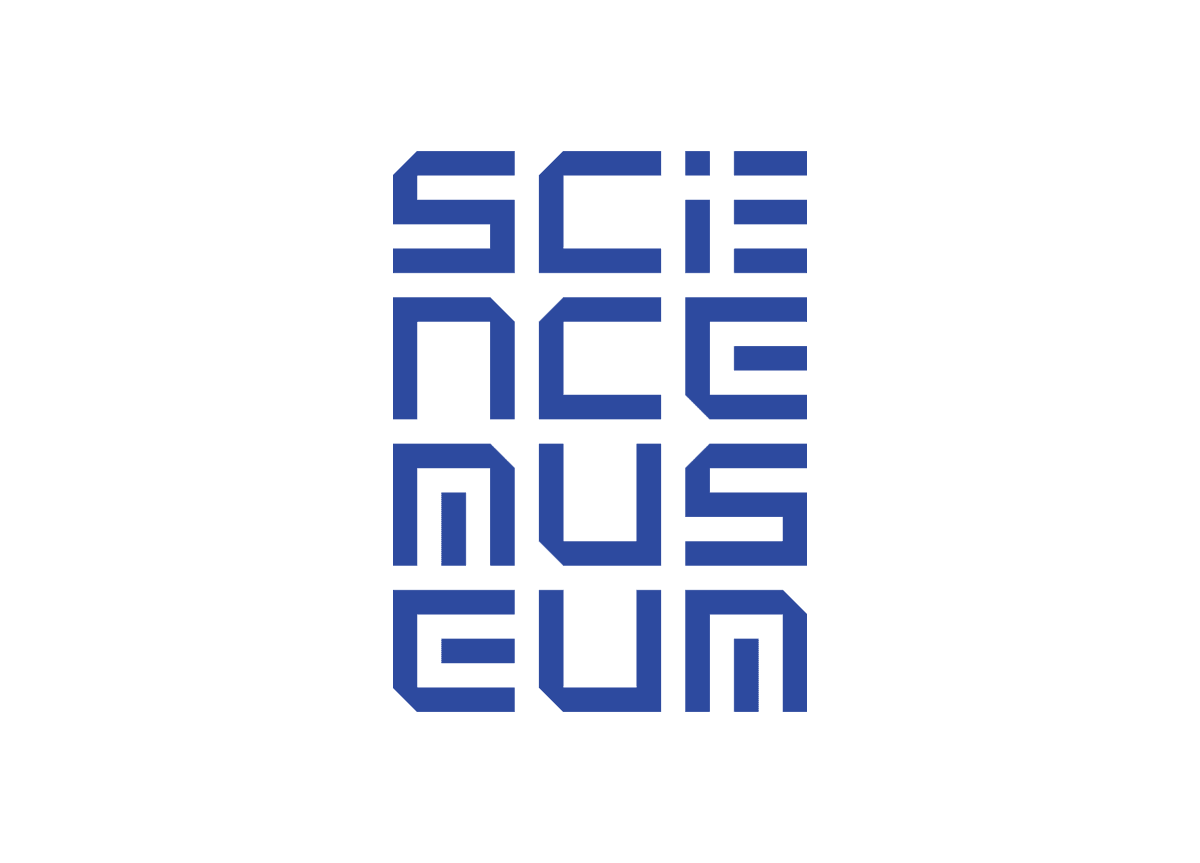 Science Museum identity designed by johnson banks, 2010 — four-line typographic logotype