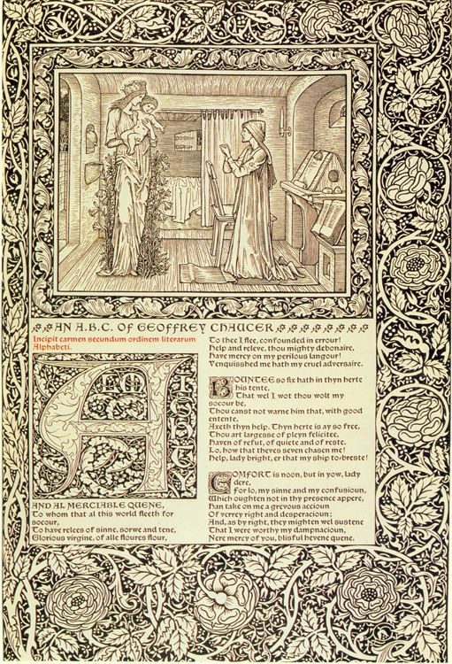 Morris and Burne-Jones, the Kelmscott Chaucer, 1896