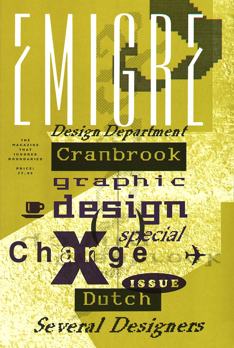 Emigre magazine issue 10, 1988 — Ambition/Fear, Licko typefaces, VanderLans layout