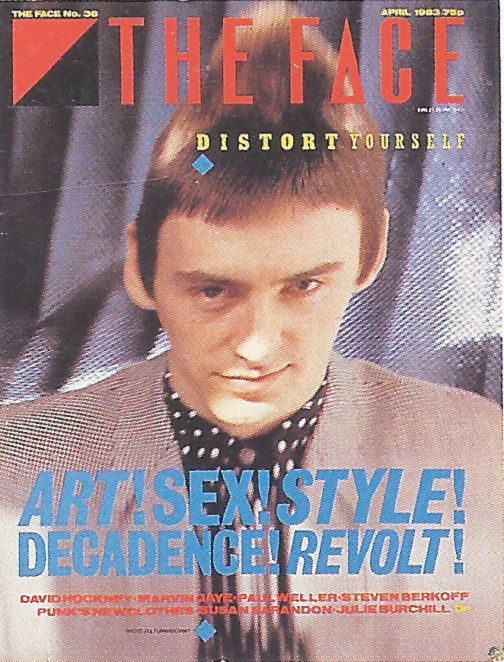 The Face magazine, Issue 36, April 1983. 'Distort Yourself' cover. Art direction: Neville Brody.