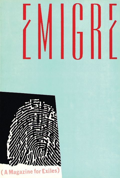 Emigre magazine issue 1, 1984 — A Magazine for Exiles, Berkeley CA