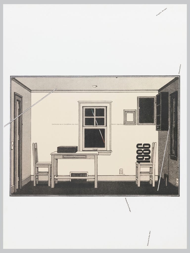 Ed Fella, Either the Metaphoric or the Metonymic Fancies Regarding 1986 — Cranbrook-to-CalArts vernacular collision