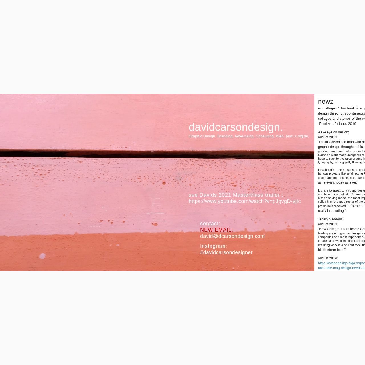 David Carson — official website